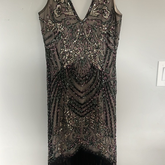 Babeyond Flapper dress beaded and sequined size medium - Picture 2 of 6